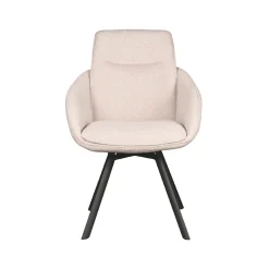 LABEL51 Eetkamerstoel Beauty Naturel Bouclé