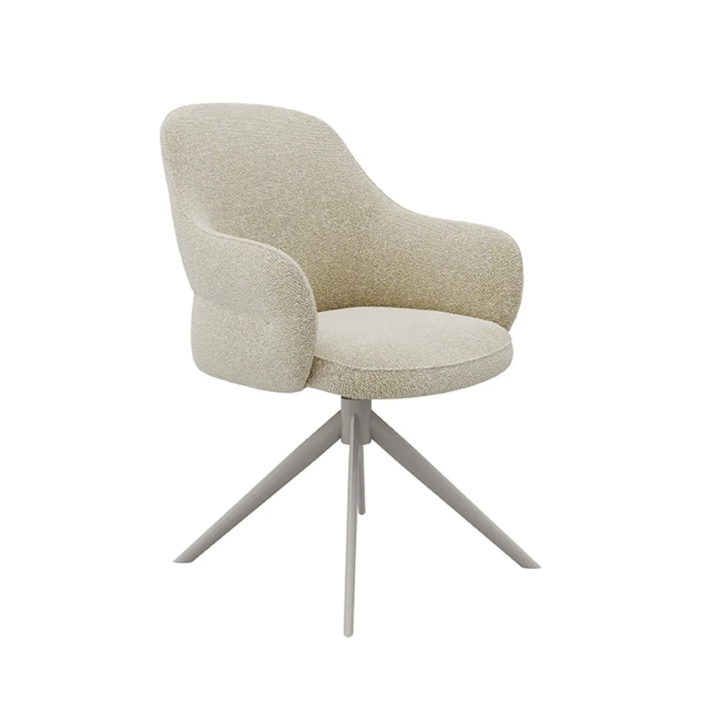LABEL51 Eetkamerstoel Bern Bouclé Naturel/Taupe
