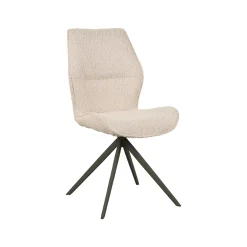 LABEL51 Eetkamerstoel Comfy Naturel/Zwart Boucle