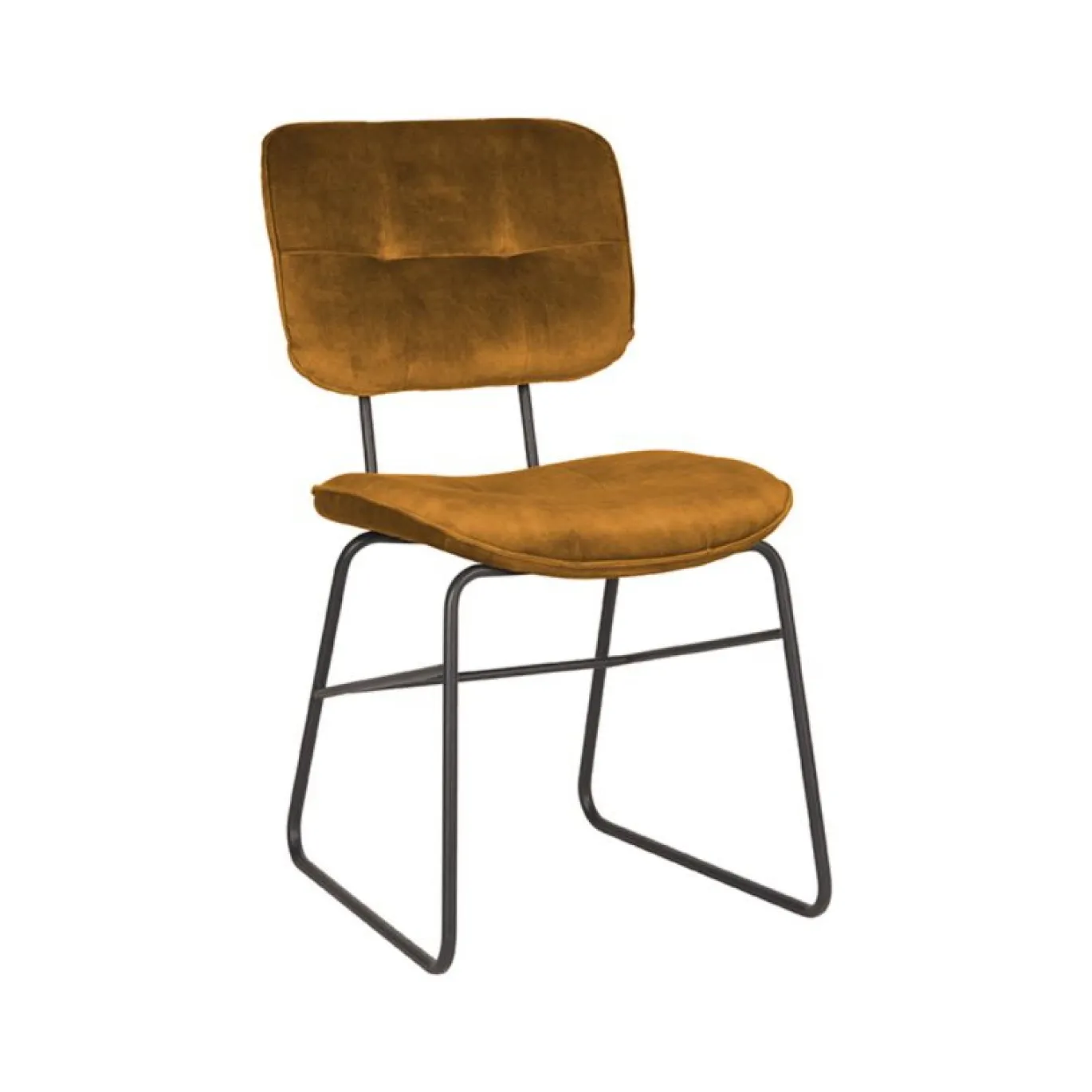 Label51 Eetkamerstoel Dez Velvet Oker