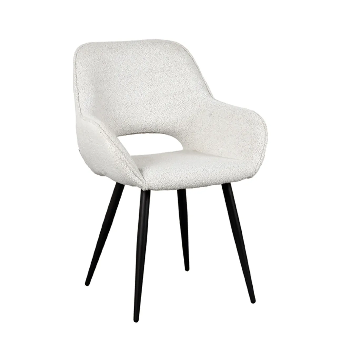 LABEL51 Eetkamerstoel Fer Créme Boucle