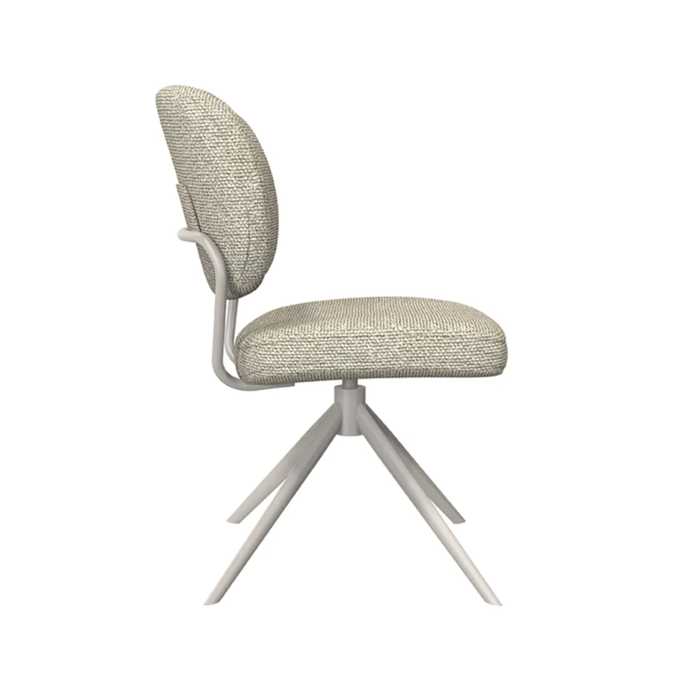 LABEL51 Eetkamerstoel Geneva Bouclé Naturel/Taupe