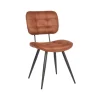 LABEL51 Eetkamerstoel Gus Cognac Microfiber