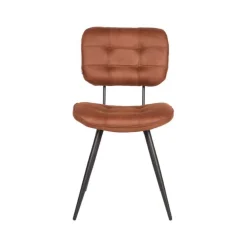 LABEL51 Eetkamerstoel Gus Cognac Microfiber