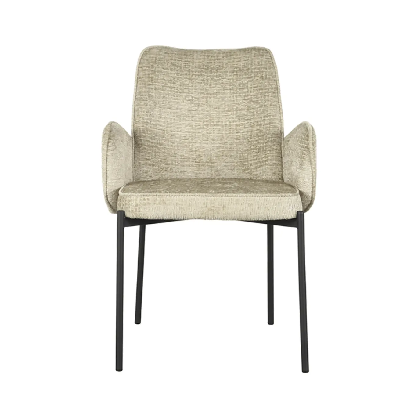 LABEL51 Eetkamerstoel Joni Beige Fluweel