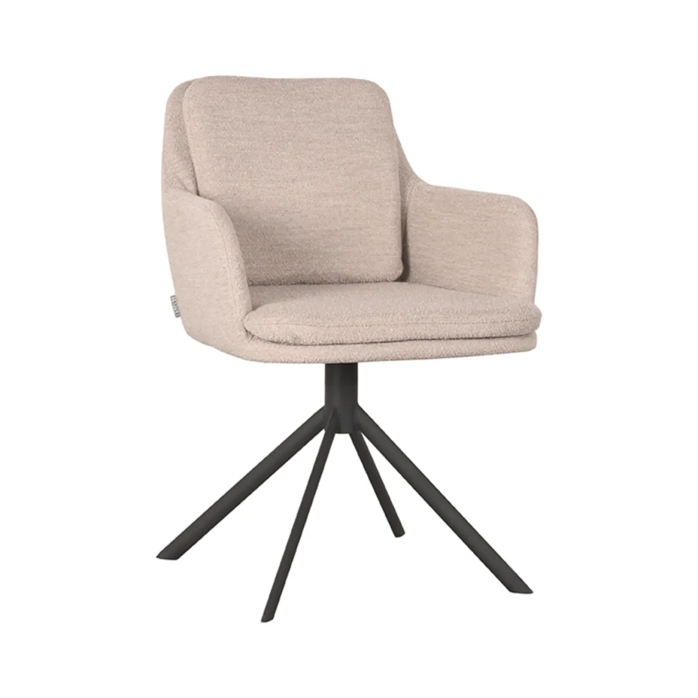 LABEL51 Eetkamerstoel Joy Naturel Bouclé