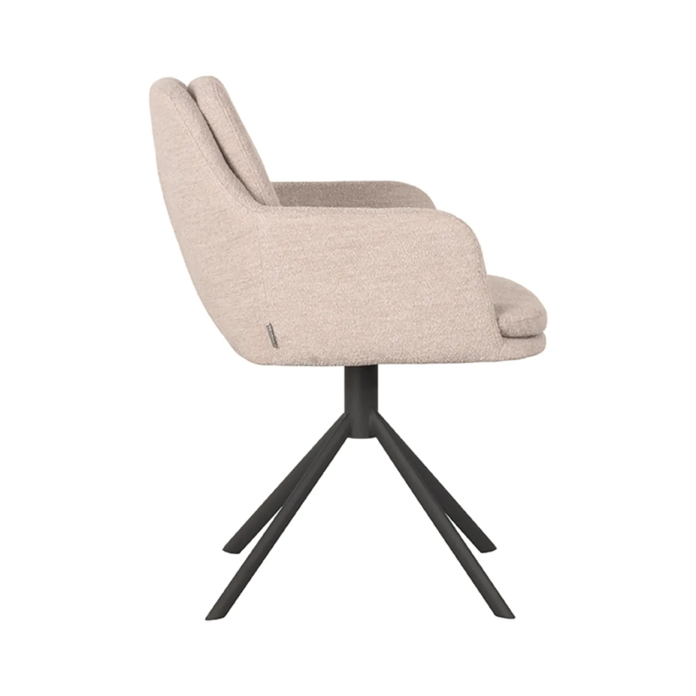 LABEL51 Eetkamerstoel Joy Naturel Bouclé