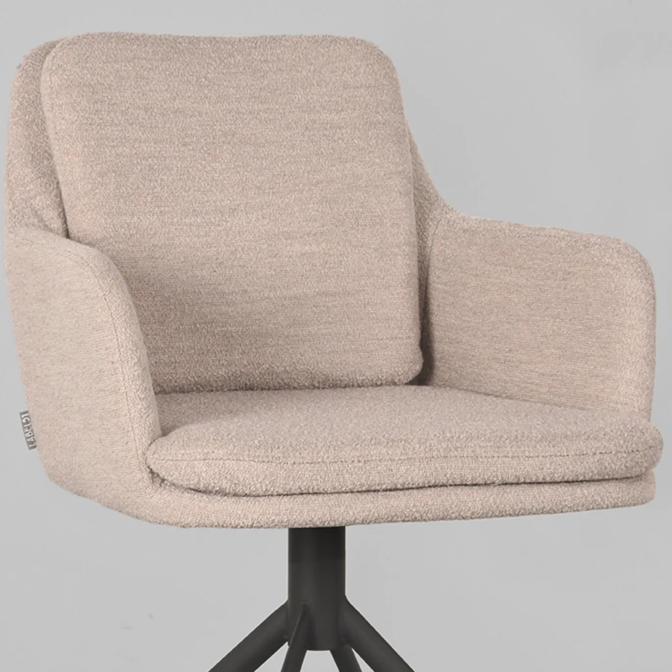 LABEL51 Eetkamerstoel Joy Naturel Bouclé