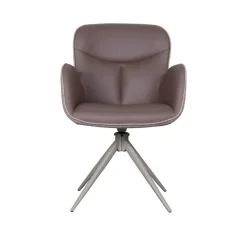 LABEL51 Eetkamerstoel Lasse Microfiber Bruin