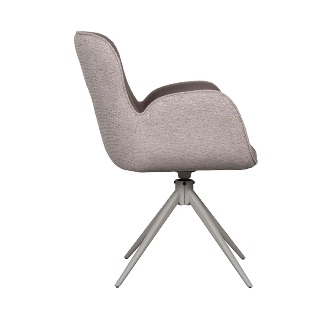 LABEL51 Eetkamerstoel Lasse Microfiber Bruin