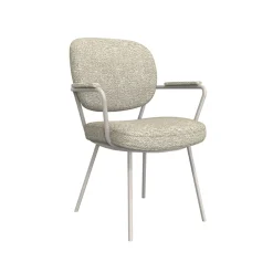 LABEL51 Eetkamerstoel Lausanne Bouclé Naturel/Taupe