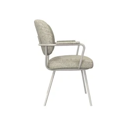LABEL51 Eetkamerstoel Lausanne Bouclé Naturel/Taupe