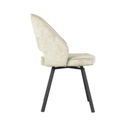 LABEL51 Eetkamerstoel Lewis Beige Fluweel