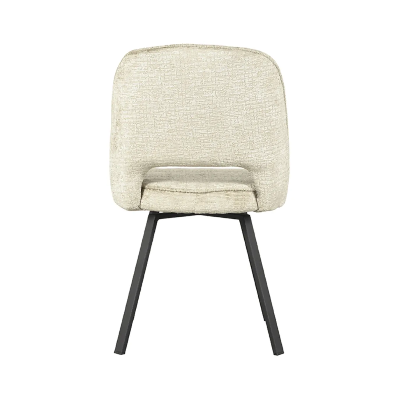 LABEL51 Eetkamerstoel Lewis Beige Fluweel