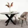 LABEL51 Eetkamerstoel Lewis Taupe Micro Suède