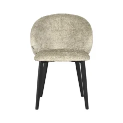 LABEL51 Eetkamerstoel Logan Beige Fluweel