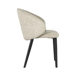 LABEL51 Eetkamerstoel Logan Beige Fluweel