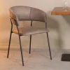 LABEL51 Eetkamerstoel Luuk Micro Suède Taupe