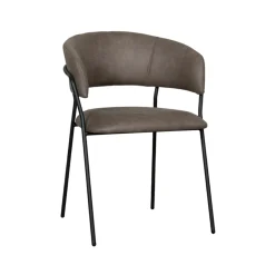 LABEL51 Eetkamerstoel Luuk Micro Suède Taupe