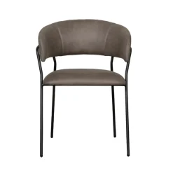LABEL51 Eetkamerstoel Luuk Micro Suède Taupe