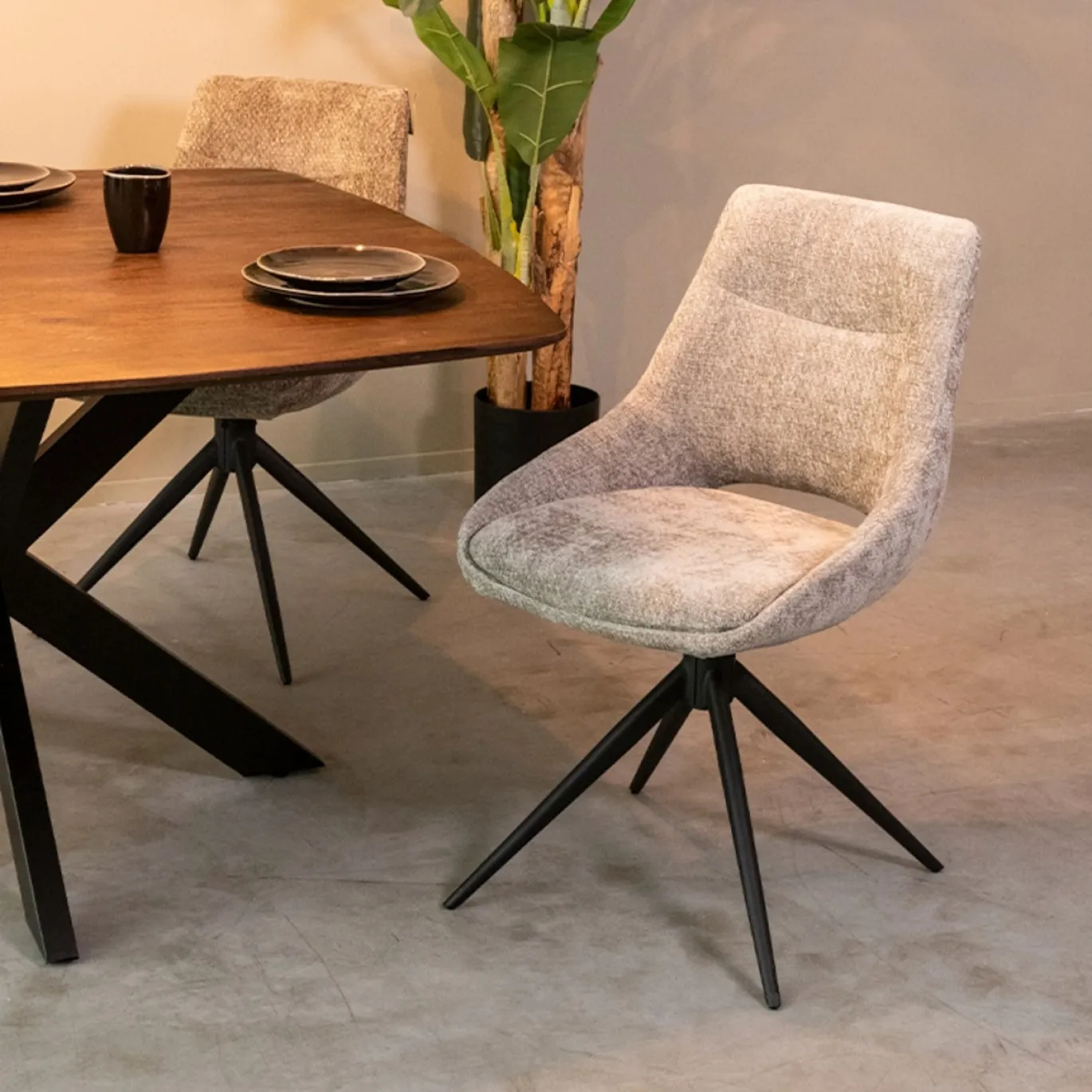 LABEL51 Eetkamerstoel Marlow Elite Stone