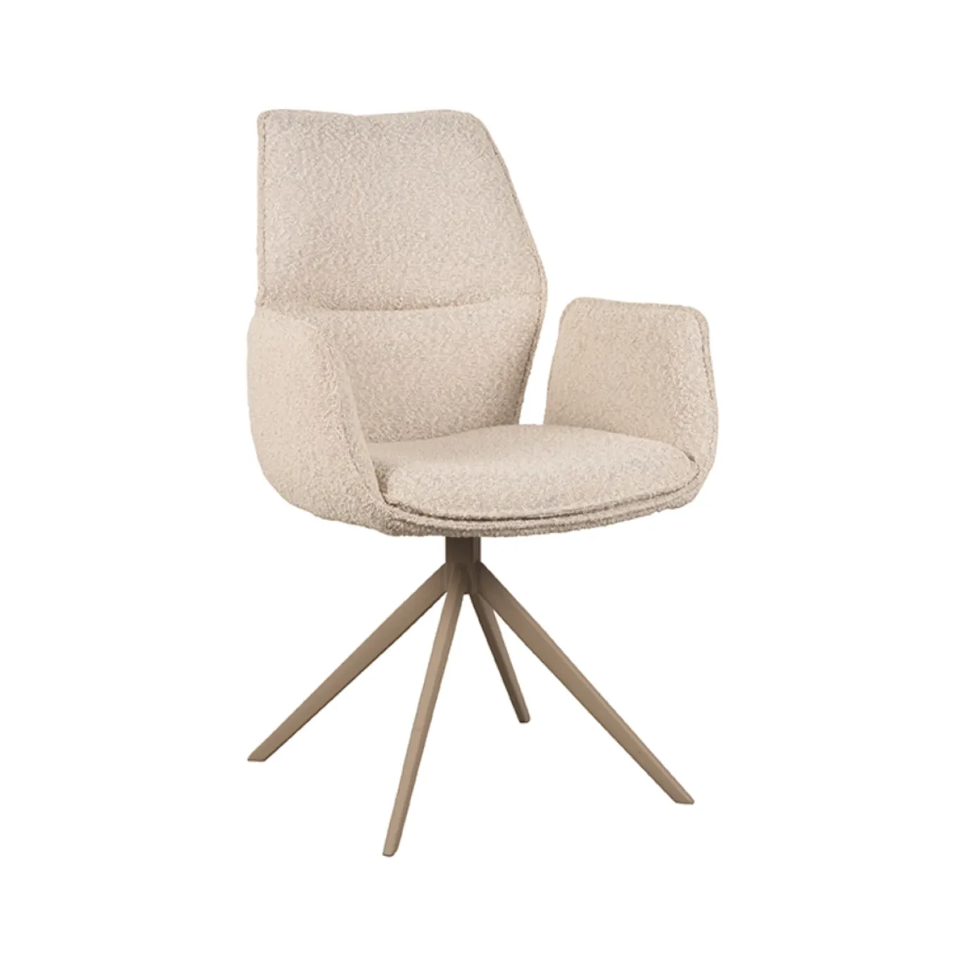 LABEL51 Eetkamerstoel Mellow Naturel Boucle