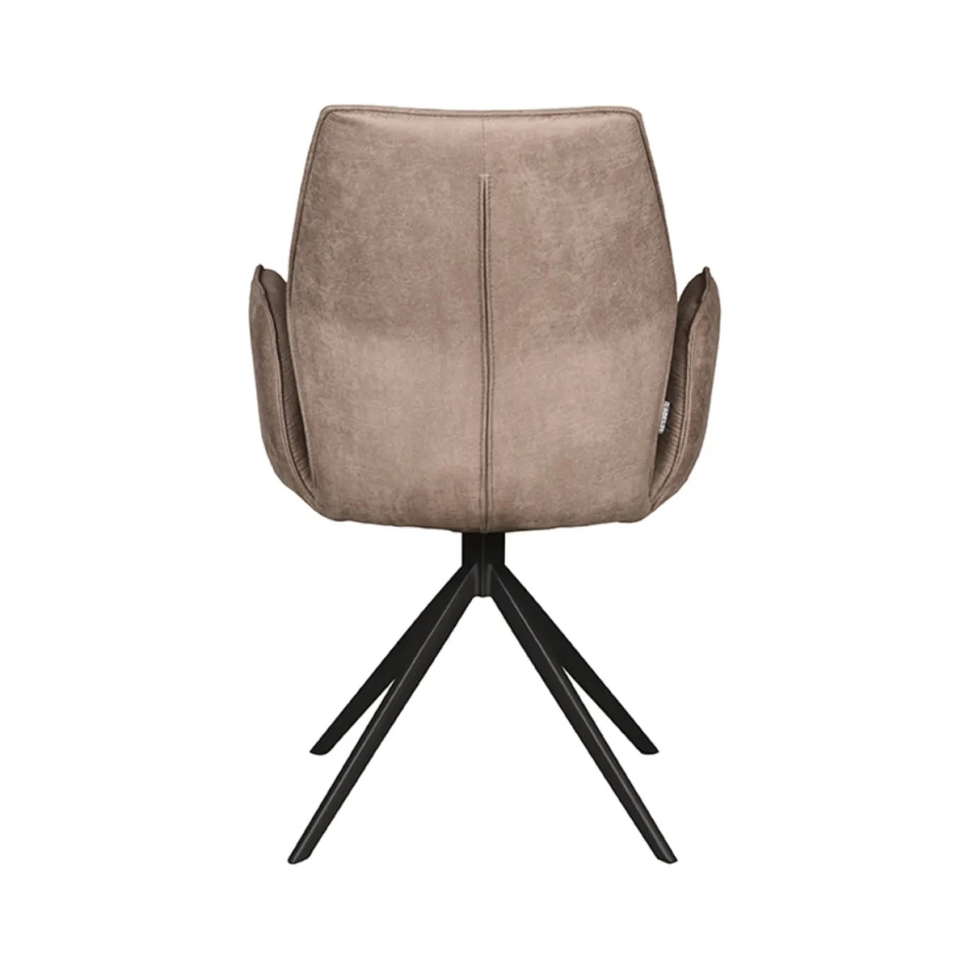 LABEL51 Eetkamerstoel Mellow Taupe Micro Suede Draaibaar