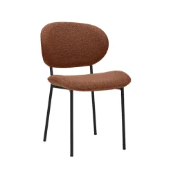 LABEL51 Eetkamerstoel Senn Bouclé Coral