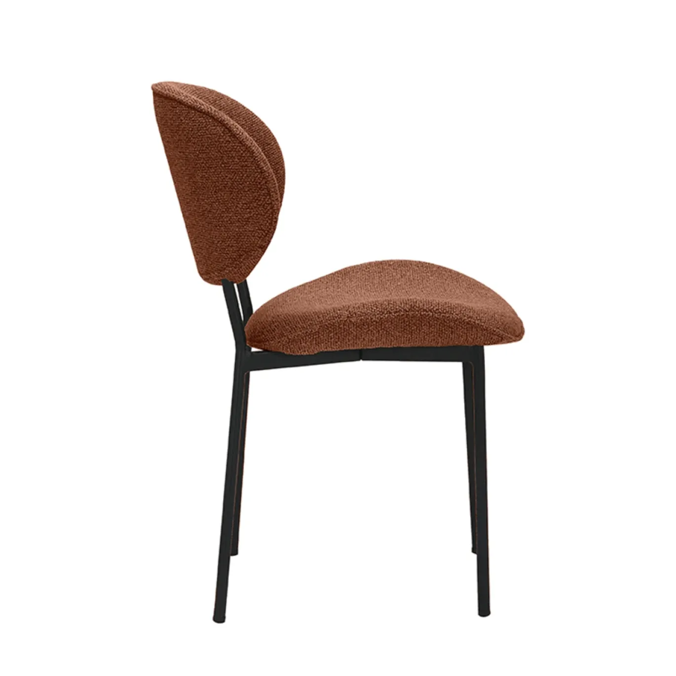 LABEL51 Eetkamerstoel Senn Bouclé Coral