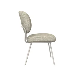 LABEL51 Eetkamerstoel Singapore Bouclé Naturel/Taupe