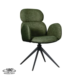 LABEL51 Eetkamerstoel Vidar Bouclé Forest