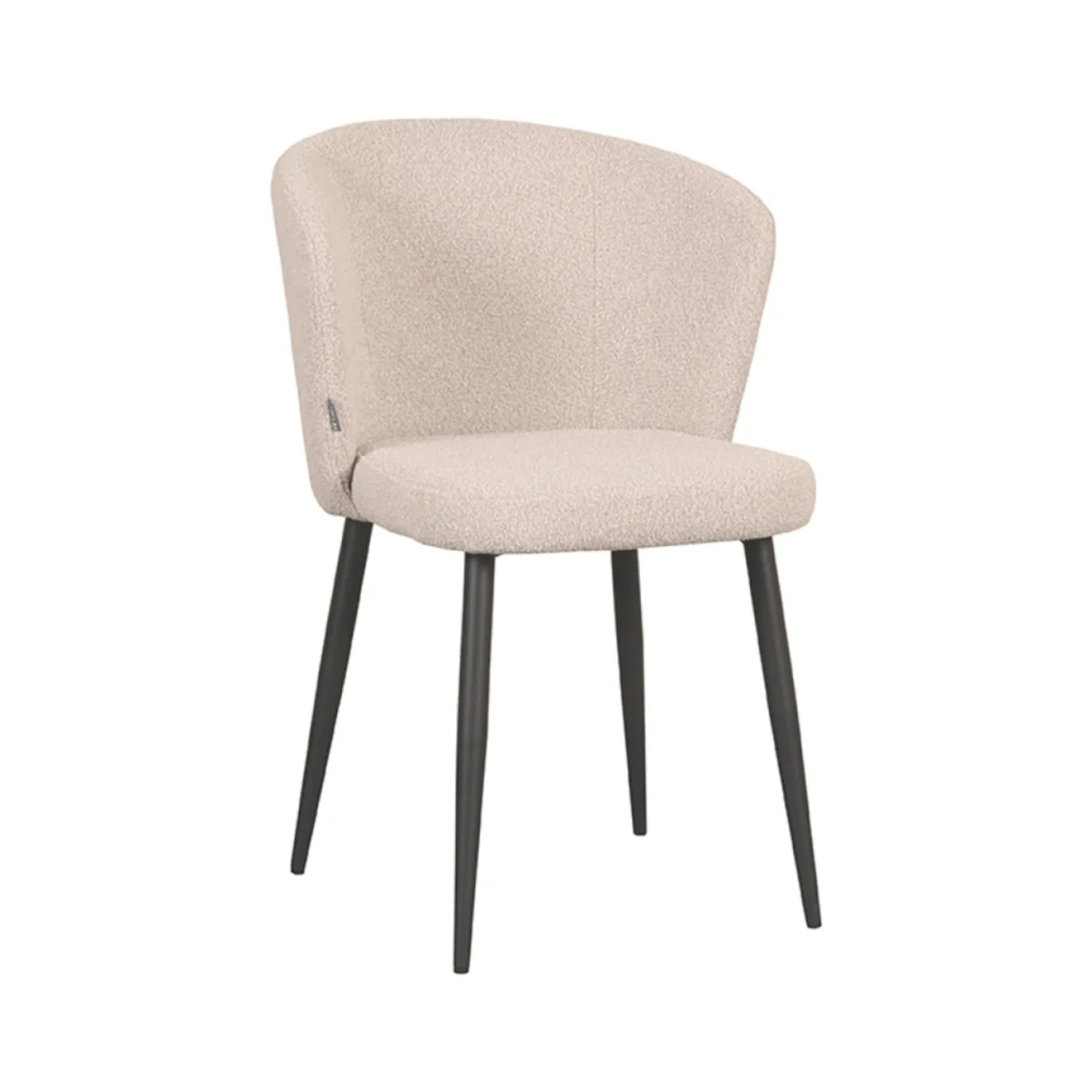 LABEL51 Eetkamerstoel Wave Naturel Bouclé