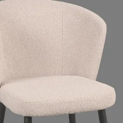 LABEL51 Eetkamerstoel Wave Naturel Bouclé