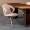 LABEL51 Eetkamerstoel Zurich Bouclé Naturel/Taupe