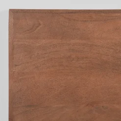 LABEL51 Eetkamertafel Tafelblad Straight Edge Espresso Mangohout 120 cm