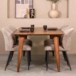 LABEL51 Eettafel Fly Bruin 220cm