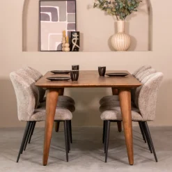 LABEL51 Eettafel Fly Bruin 220cm