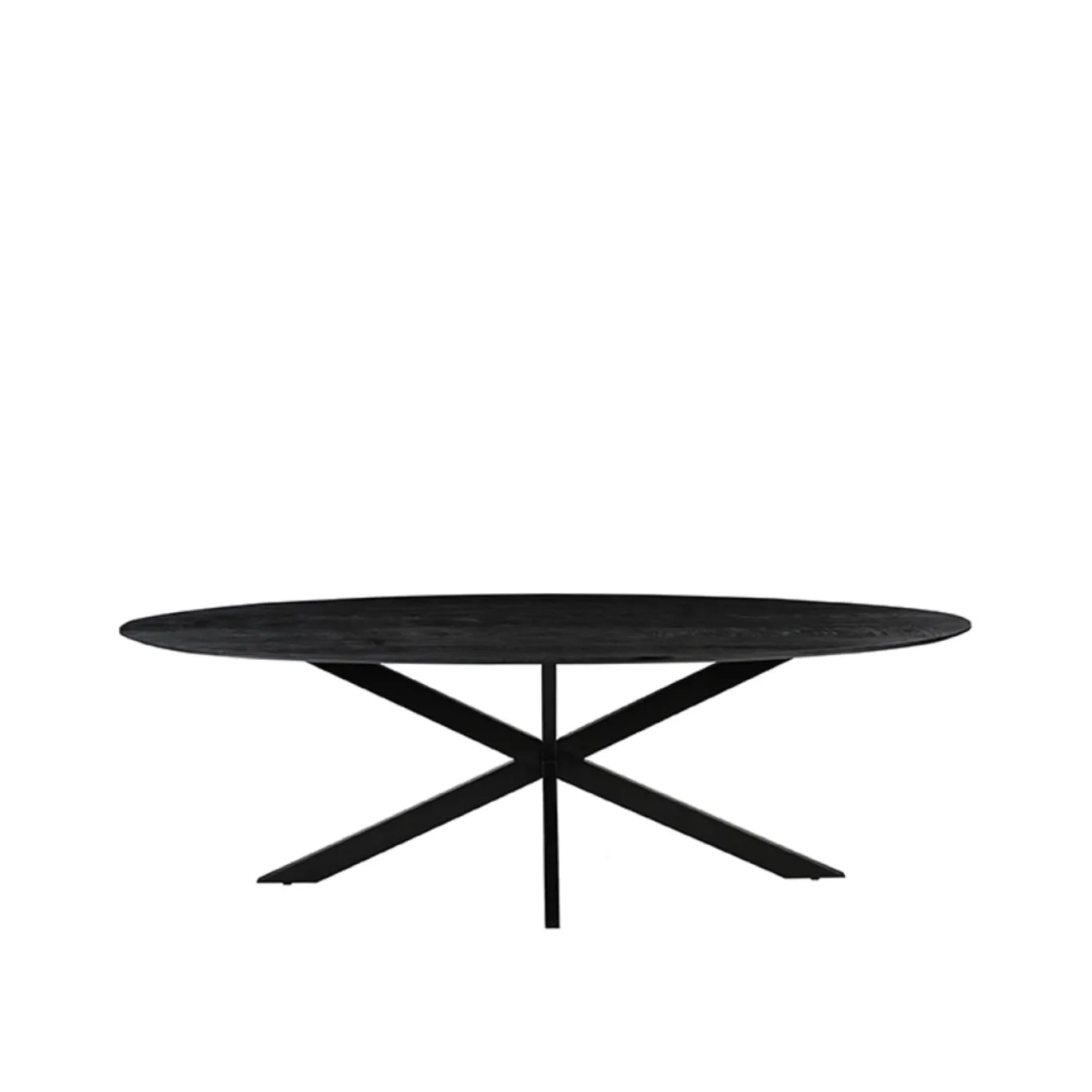 LABEL51 Eettafel James Ovaal Zwart 210cm