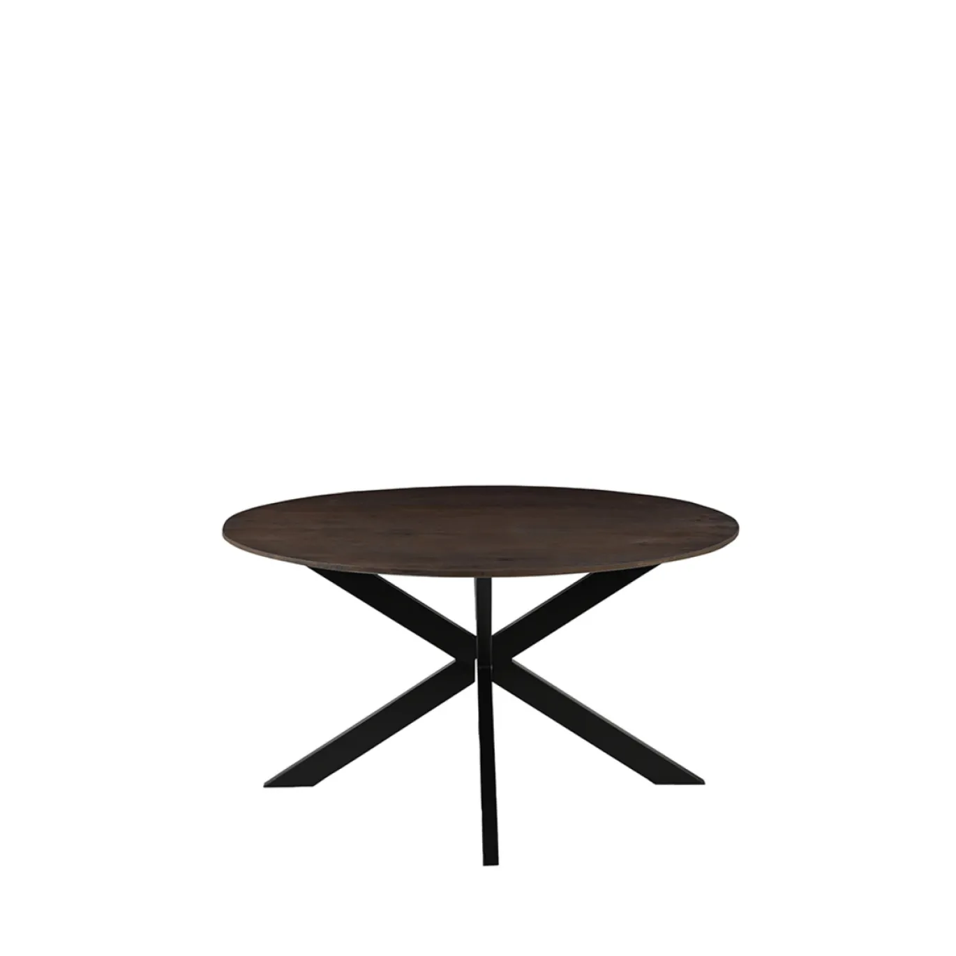 LABEL51 Eettafel Otis Espresso Mangohout Ø130cm