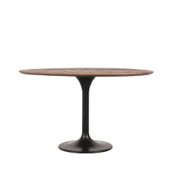 LABEL51 Eettafel Otto 130x130x75 cm Espresso Mangohout
