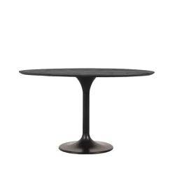 LABEL51 Eettafel Otto Zwart Mangohout Ø130cm