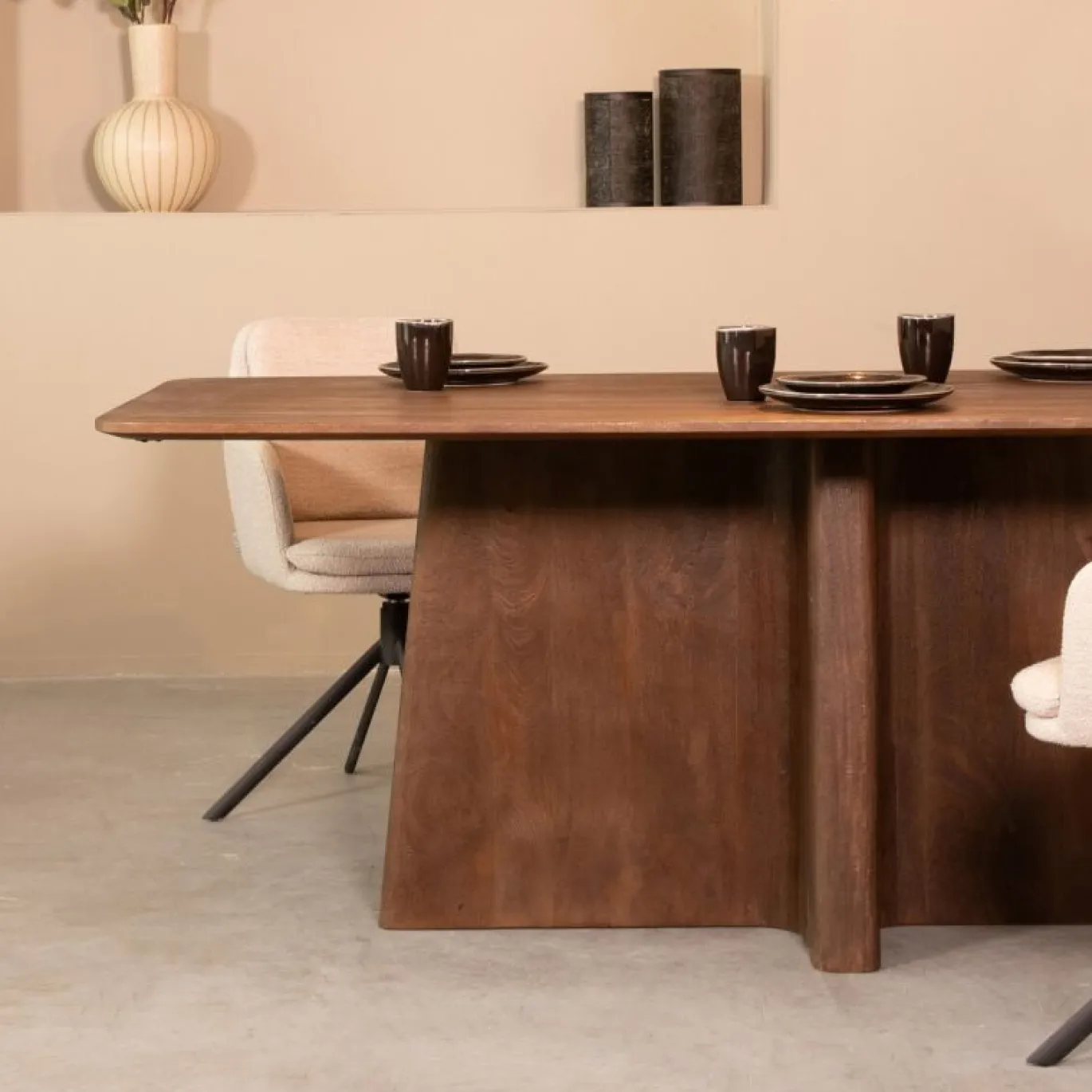 LABEL51 Eettafel Scott Espresso 200cm