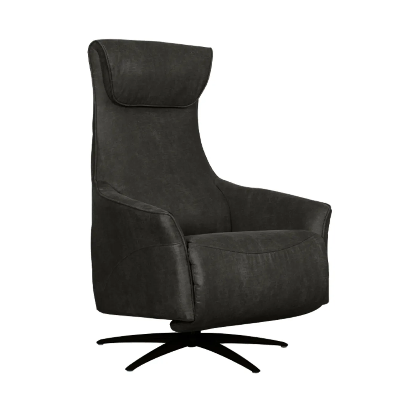 LABEL51 Elektrische Fauteuil Lund Micro Suède Antraciet