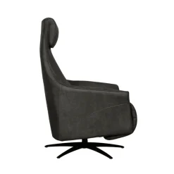 LABEL51 Elektrische Fauteuil Lund Micro Suède Antraciet