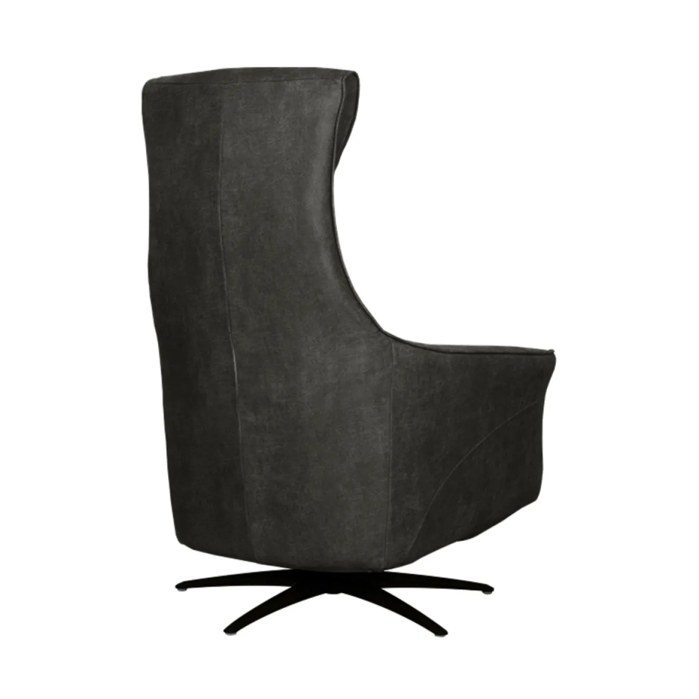 LABEL51 Elektrische Fauteuil Lund Micro Suède Antraciet