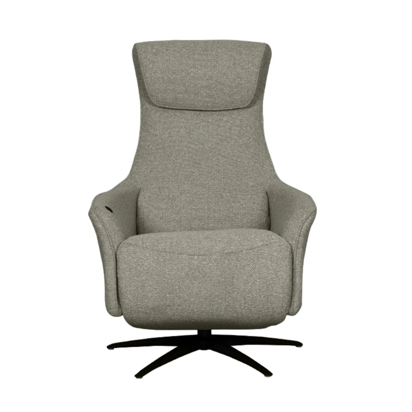 LABEL51 Elektrische Fauteuil Lund Bouclé Truffelgrijs