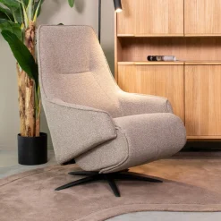 LABEL51 Elektrische Fauteuil Odense Bouclé Mushroom