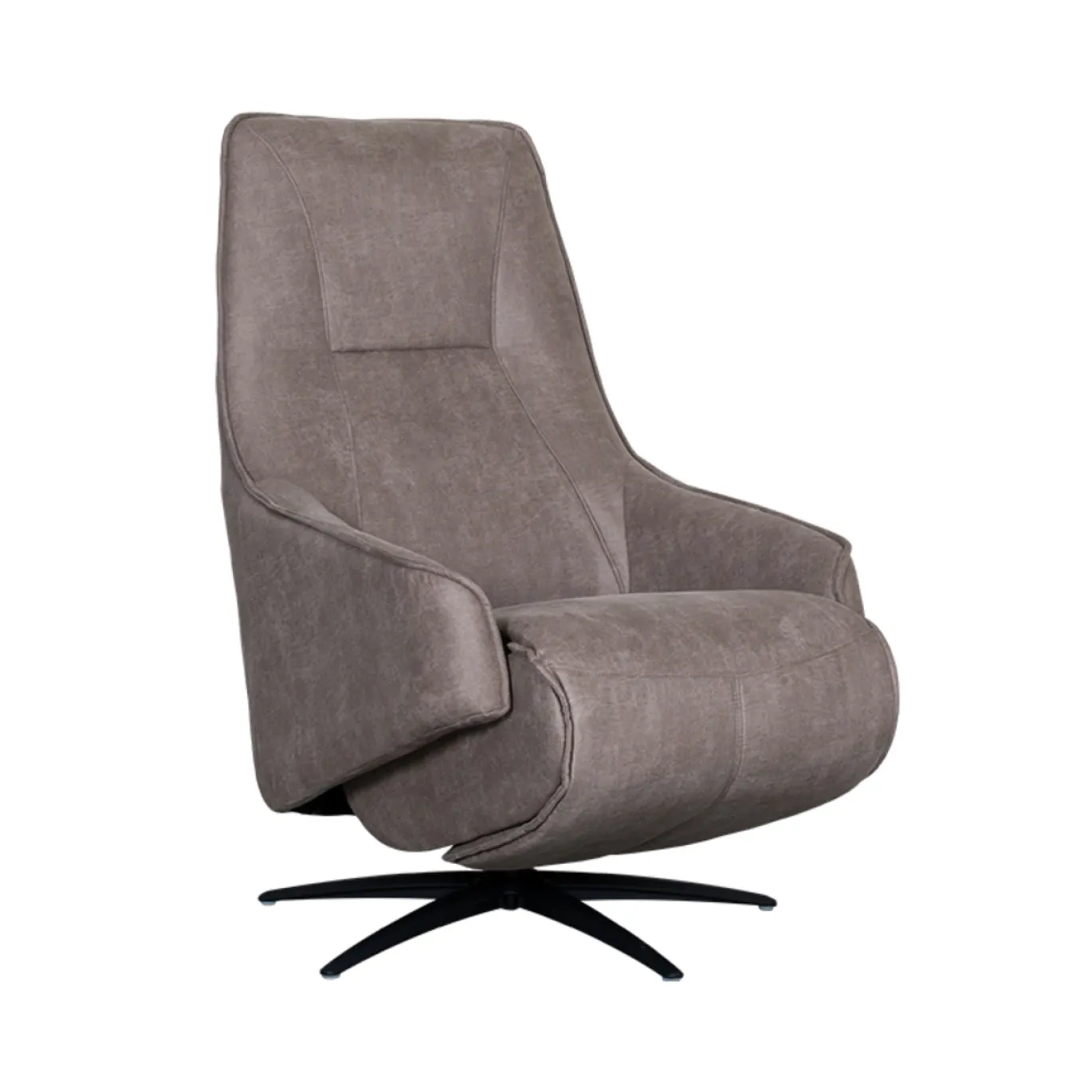LABEL51 Elektrische Fauteuil Odense Micro Suède Taupe