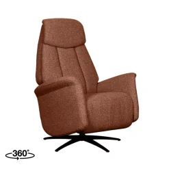 LABEL51 Elektrische Fauteuil Oslo Bouclé Koraal