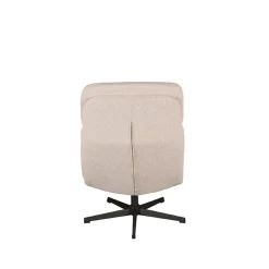 LABEL51 Fauteuil Alvar + Hocker Naturel Boucle